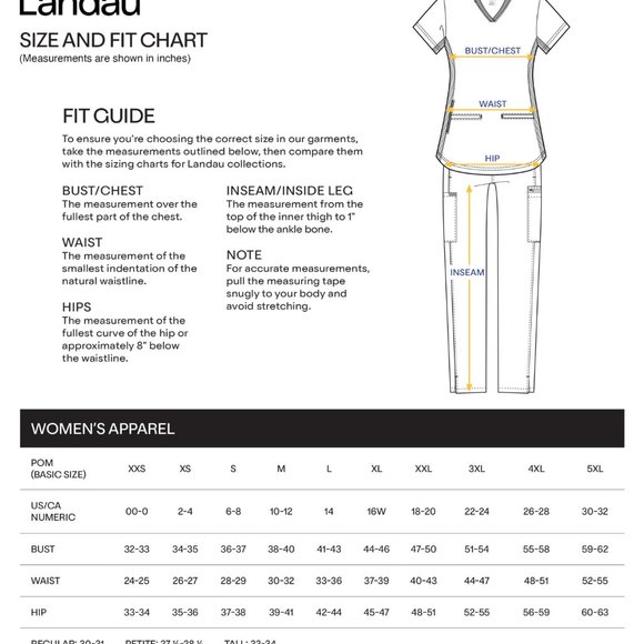 LANDAU ESSENTIALS WOMEN'S 4-POCKET V-NECK SCRUB TOP Size L NWT - Picture 9 of 9